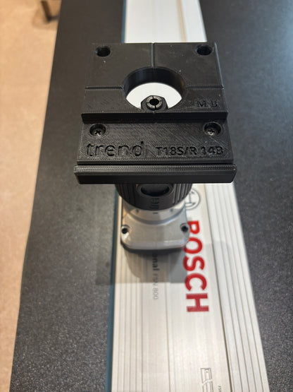 Trend T18S / R 14B kantenfrees geleiderailadapter voor Bosch geleiderail
