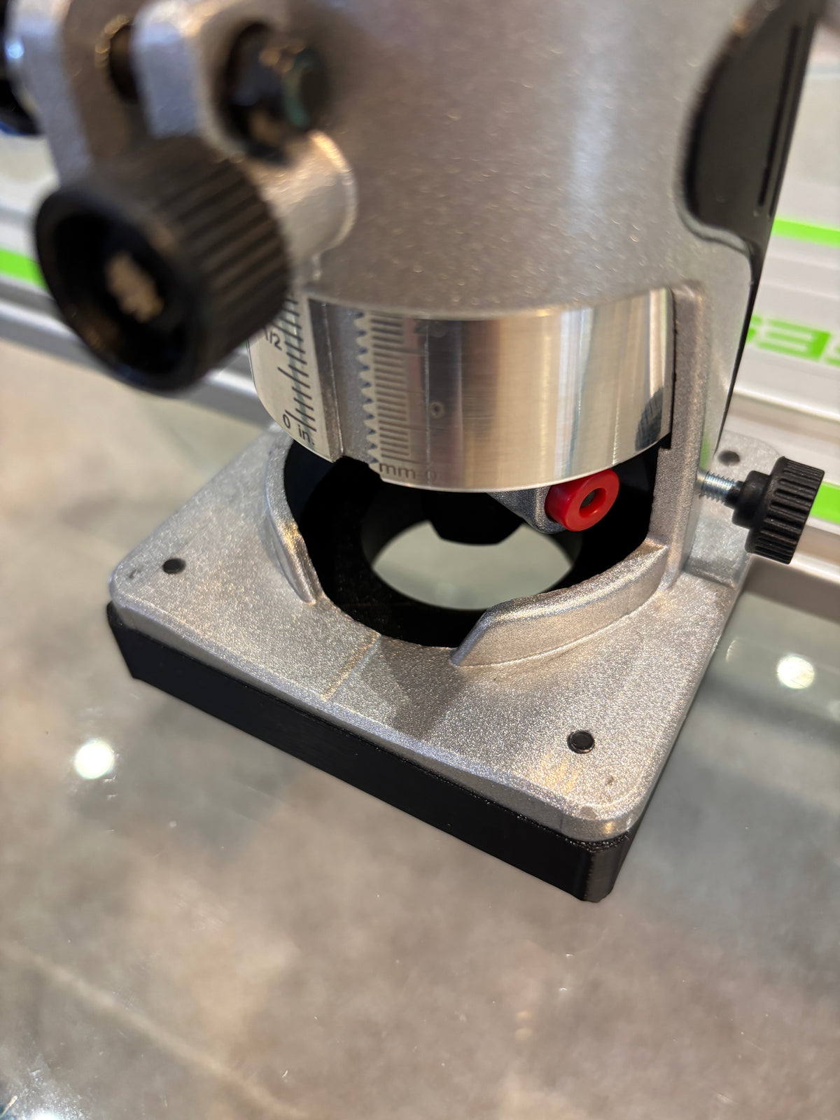 Trend T18S / R 14B kantenfrees geleiderailbasisadapter geschikt voor Festool-rail / geleiderail