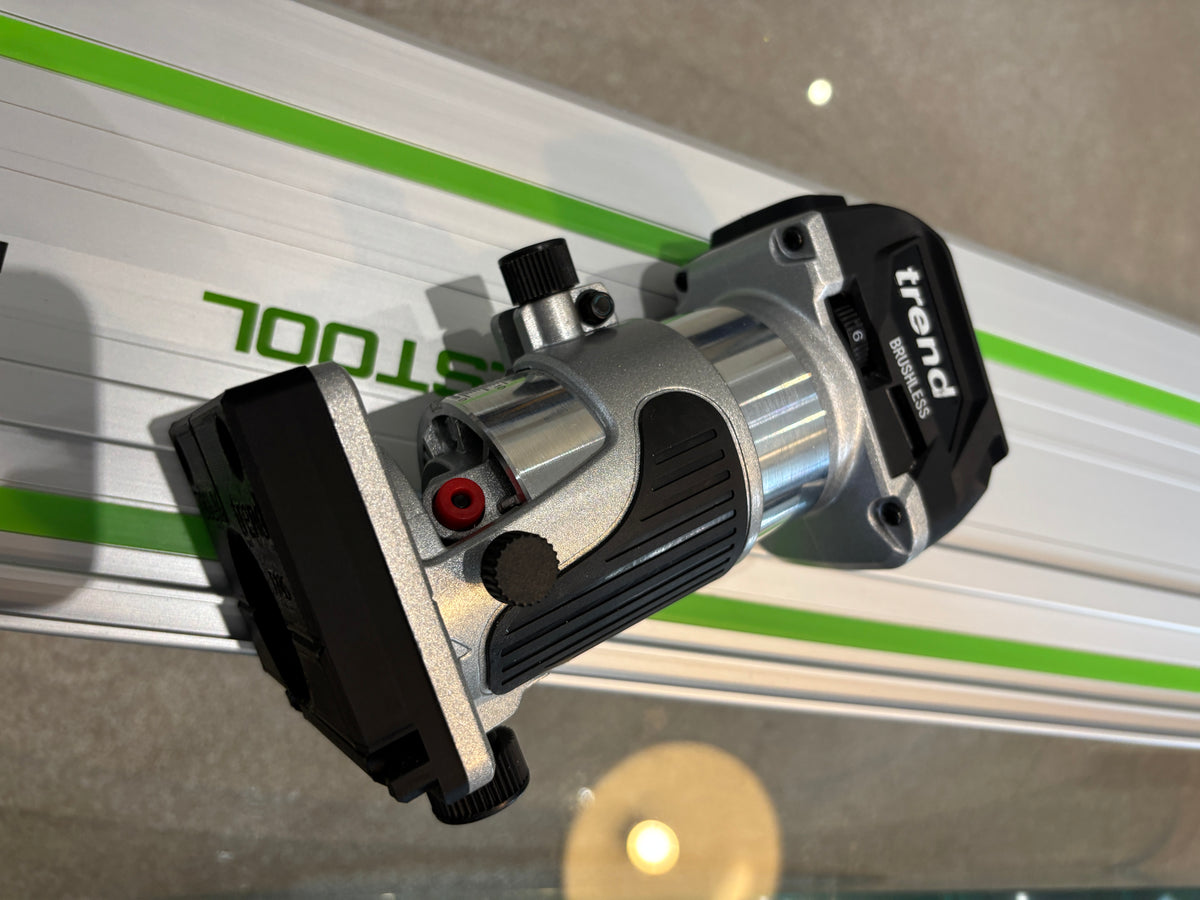 Trend T18S / R 14B kantenfrees geleiderailbasisadapter geschikt voor Festool-rail / geleiderail