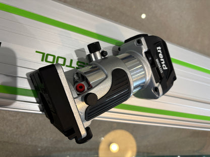 Trend T18S / R 14B kantenfrees geleiderailbasisadapter geschikt voor Festool-rail / geleiderail