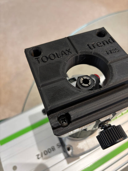 Trend T18S / R 14B kantenfrees geleiderailbasisadapter geschikt voor Festool-rail / geleiderail