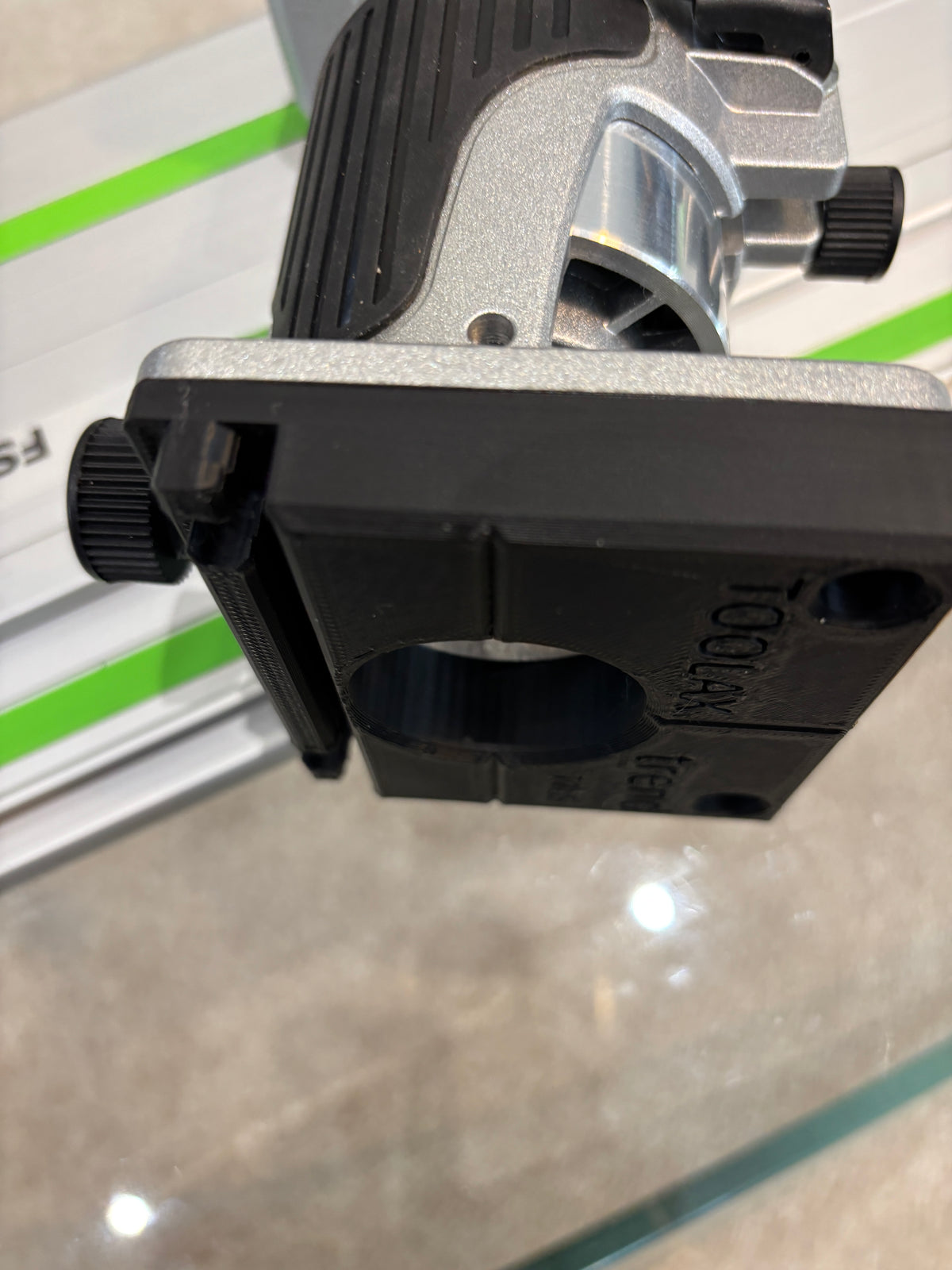 Trend T18S / R 14B kantenfrees geleiderailbasisadapter geschikt voor Festool-rail / geleiderail