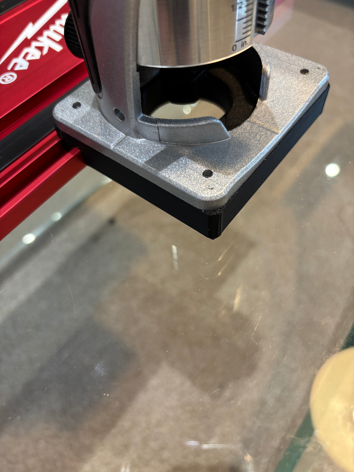 Trend T18S / R 14B Bovenfrees Geleiderailadapter voor Milwaukee Geleiderail