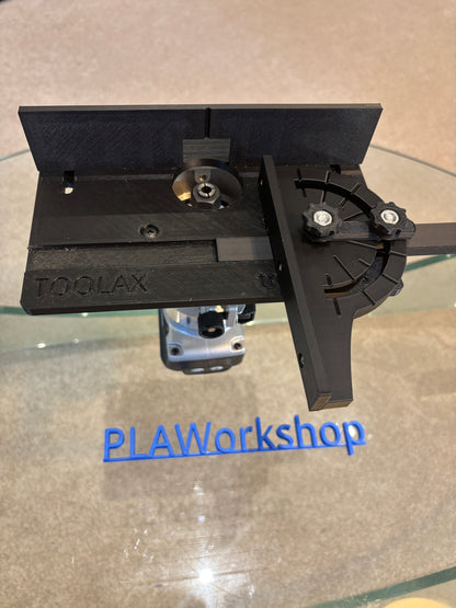 TOOLAX Mini Bovenfreesbank met Hoek-/Aanslaggeleider