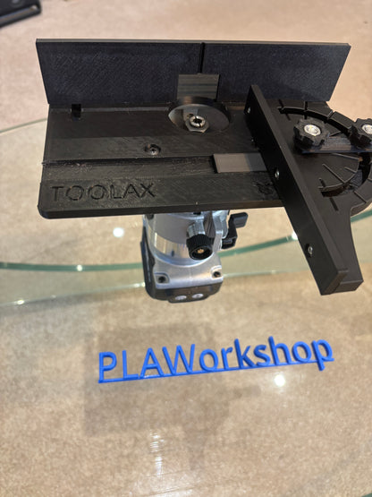 TOOLAX Mini Bovenfreesbank met Hoek-/Aanslaggeleider