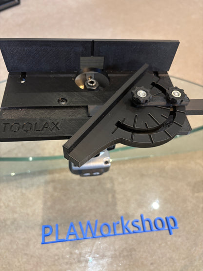 TOOLAX Mini Bovenfreesbank met Hoek-/Aanslaggeleider