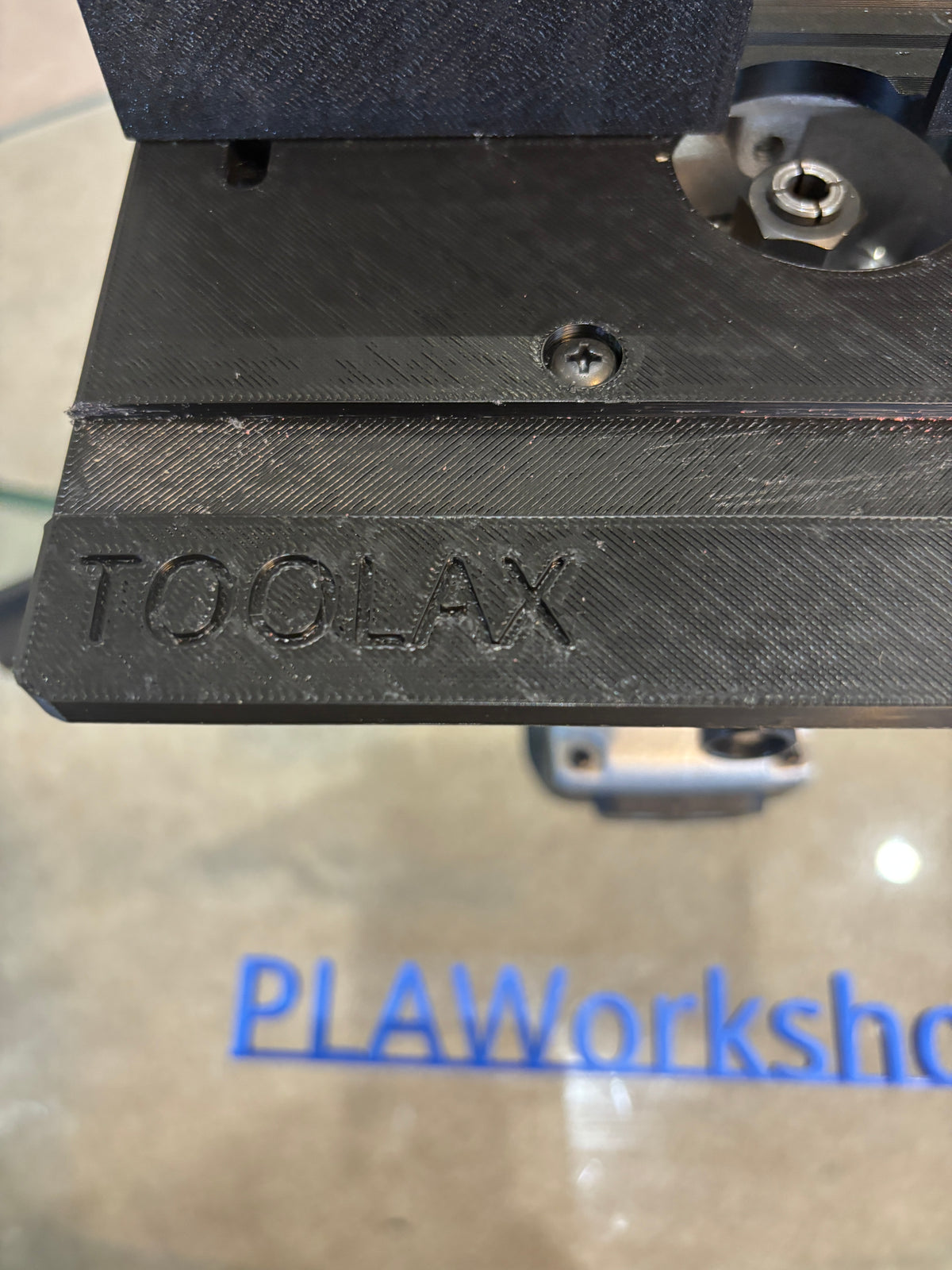TOOLAX Mini Bovenfreesbank met Hoek-/Aanslaggeleider