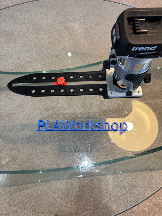 TOOLAX Router Circle Cutting Jig compatible with Trend T18S / R14B