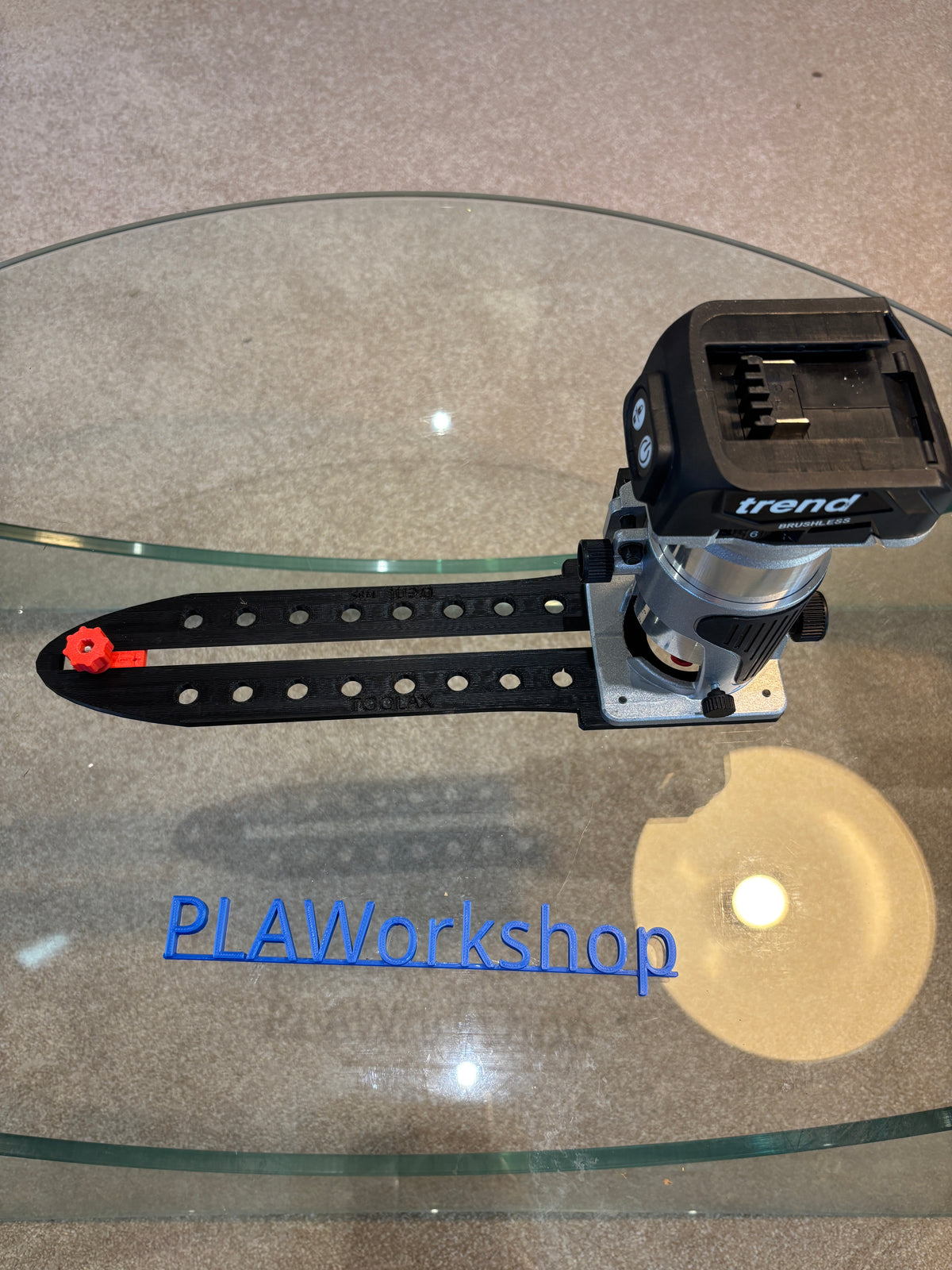TOOLAX Router Circle Cutting Jig compatible with Trend T18S / R14B