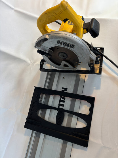 TOOLAX Adaptor base / Skid plate for Circular Saw DWE550 to fit Titan Guide rail