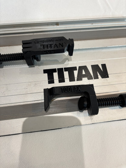 TOOLAX All-in-One Klemme G-Style - kompatibel mit Titan Führungsschiene für Tauchsägen