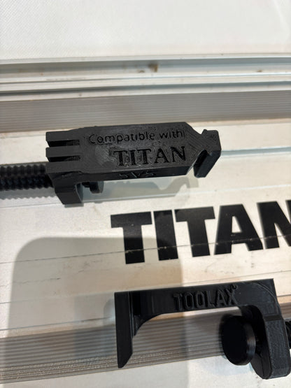 TOOLAX All-in-One Klemme G-Style - kompatibel mit Titan Führungsschiene für Tauchsägen