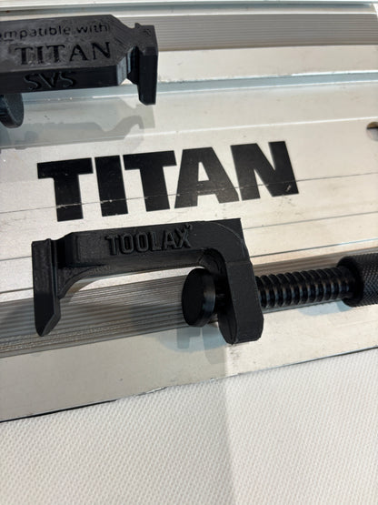 TOOLAX All-in-One Klemme G-Style - kompatibel mit Titan Führungsschiene für Tauchsägen