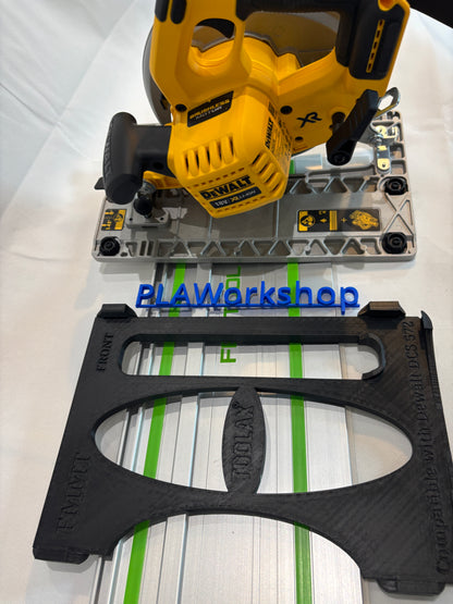 Dewalt DCS572 Adaptor base / Skid plate / Shoe for Circular Saw compatible with Festool Guide rail