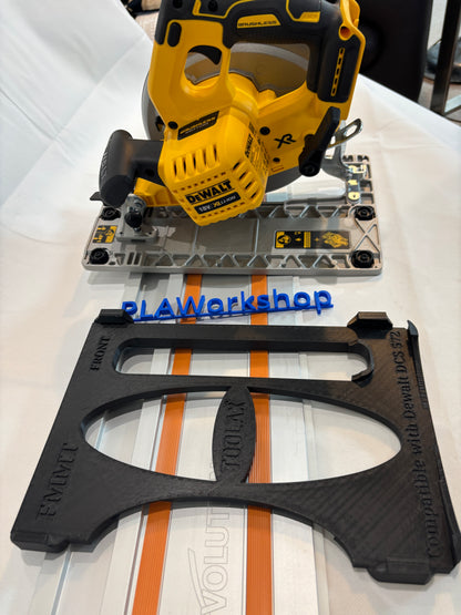 Dewalt DCS572 Adapterplatte / Gleitplatte / Schuh für Kreissäge kompatibel mit Evolution Führungsschiene