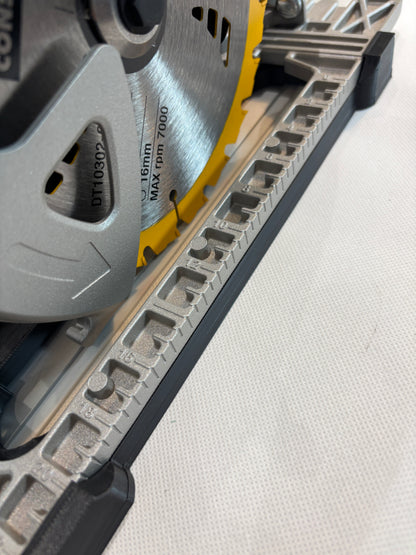 Dewalt DCS572 Adapterplatte / Gleitplatte / Schuh für Kreissäge kompatibel mit Evolution Führungsschiene