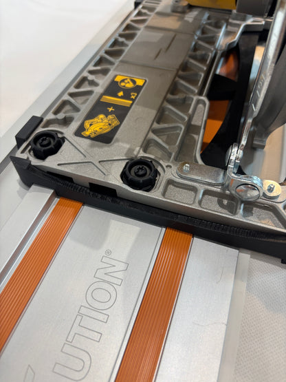 Dewalt DCS572 Adapterplatte / Gleitplatte / Schuh für Kreissäge kompatibel mit Evolution Führungsschiene