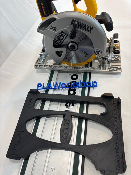 Adaptateur TOOLAX pour scie circulaire Dewalt DCS572 – Compatible avec le rail de guidage Metabo