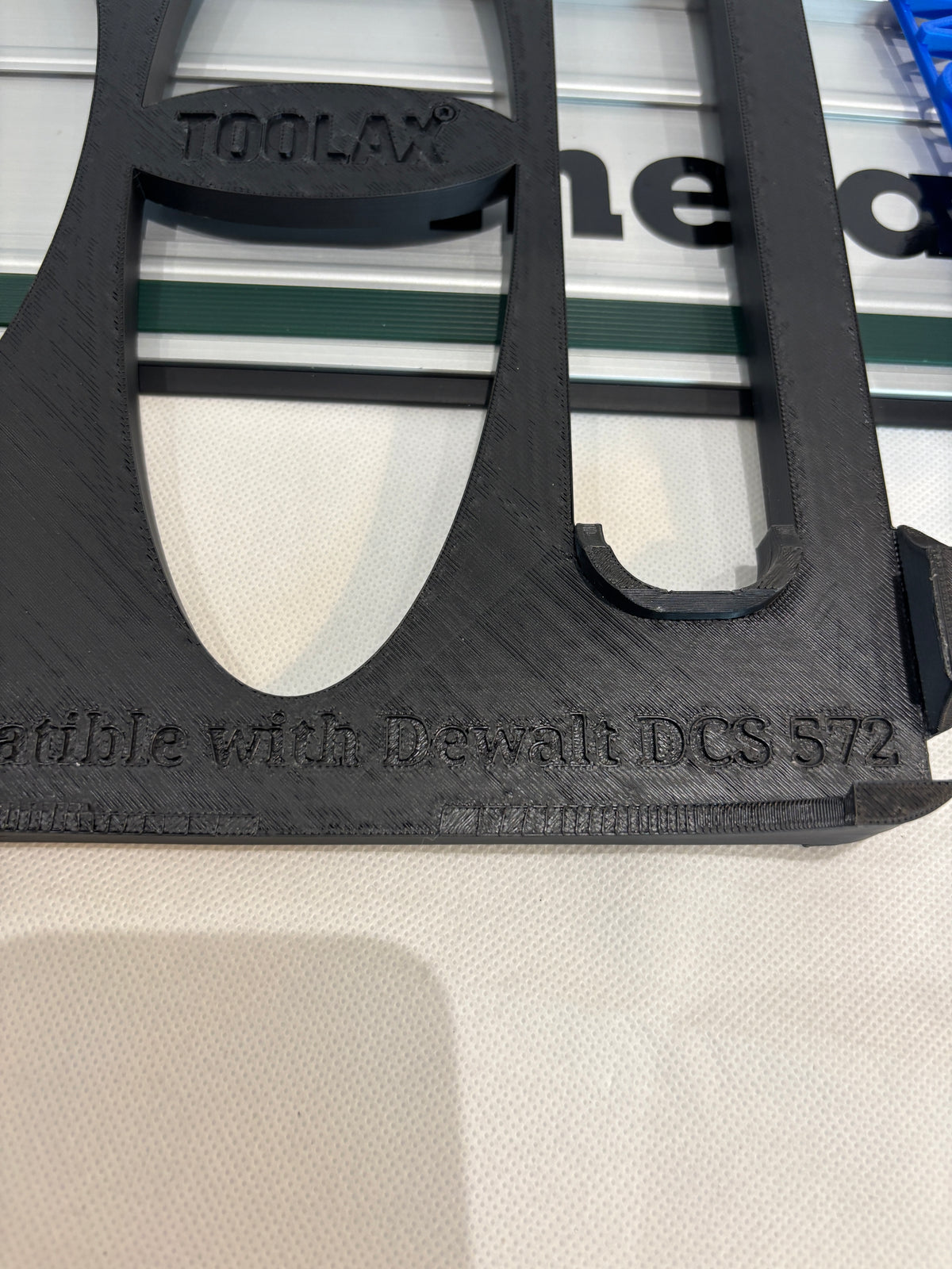 Adaptateur TOOLAX pour scie circulaire Dewalt DCS572 – Compatible avec le rail de guidage Metabo
