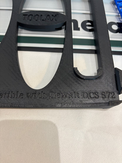 Adaptateur TOOLAX pour scie circulaire Dewalt DCS572 – Compatible avec le rail de guidage Metabo