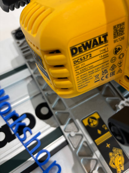 Adaptateur TOOLAX pour scie circulaire Dewalt DCS572 – Compatible avec le rail de guidage Metabo