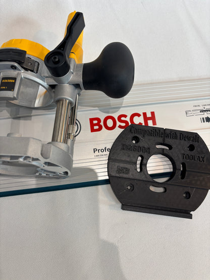 TOOLAX Adaptor to fit Bosch Guide rail for Dewalt Routers: D26203, D26204 & DCW604