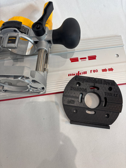 TOOLAX Adapter voor Mafell geleiderail voor Dewalt bovenfrezen: D26203, D26204 & DCW604