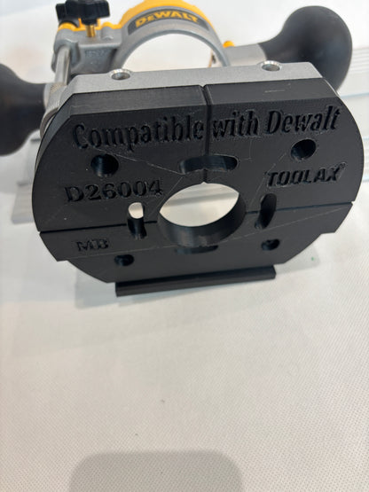TOOLAX Adapter voor Mafell geleiderail voor Dewalt bovenfrezen: D26203, D26204 & DCW604
