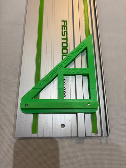 TOOLAX Large Guide Rail Square with 45 & 90 Degree Stops to fit Festool Rail