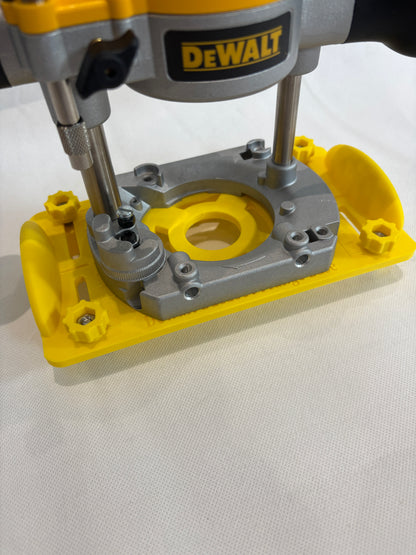 TOOLAX Adapter für Dewalt D2604 D26203 DCW604 Fräse Tauchbasis Adapter 262004 für Vorrichtung zum Herstellen von Zapfen / Schlitzzapfen / Nuten