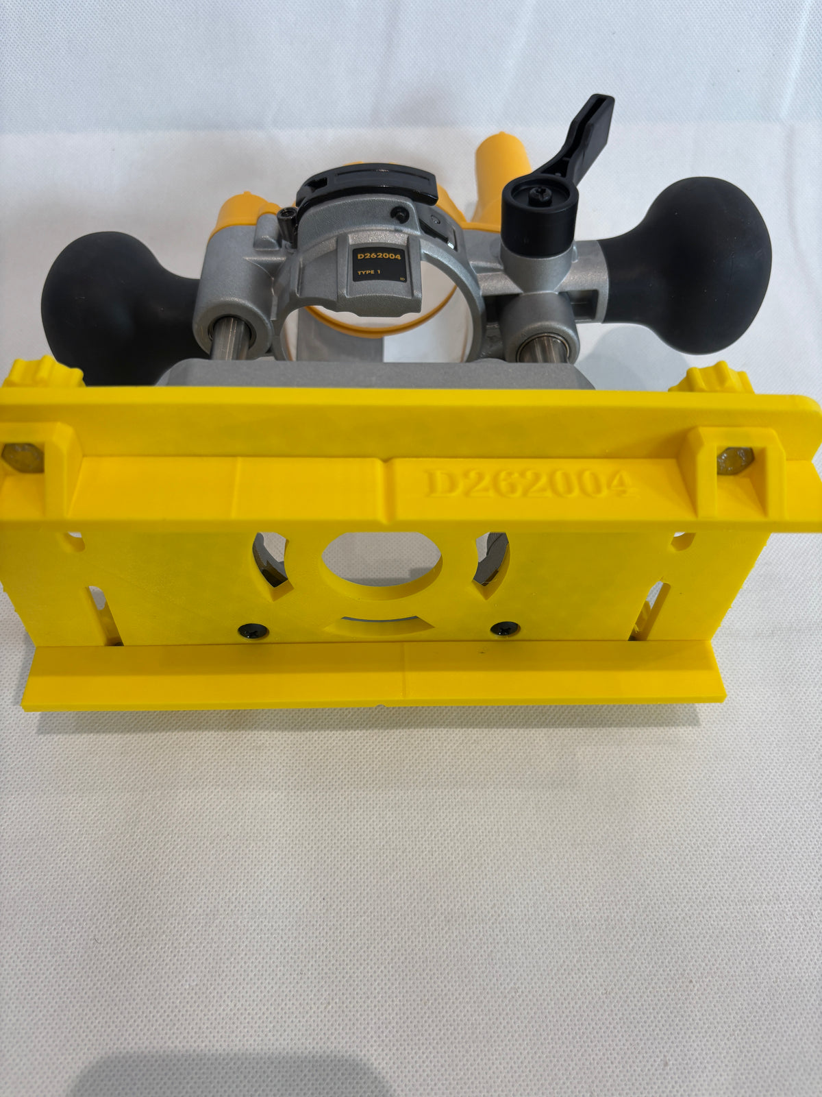 TOOLAX Adapter für Dewalt D2604 D26203 DCW604 Fräse Tauchbasis Adapter 262004 für Vorrichtung zum Herstellen von Zapfen / Schlitzzapfen / Nuten