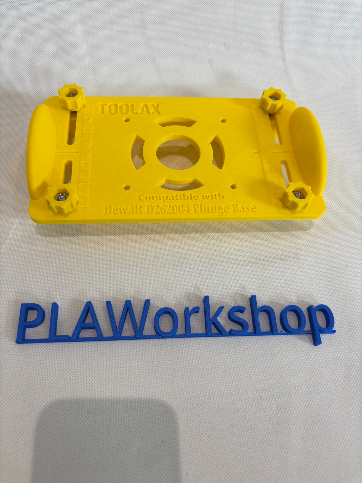 TOOLAX Adapter für Dewalt D2604 D26203 DCW604 Fräse Tauchbasis Adapter 262004 für Vorrichtung zum Herstellen von Zapfen / Schlitzzapfen / Nuten