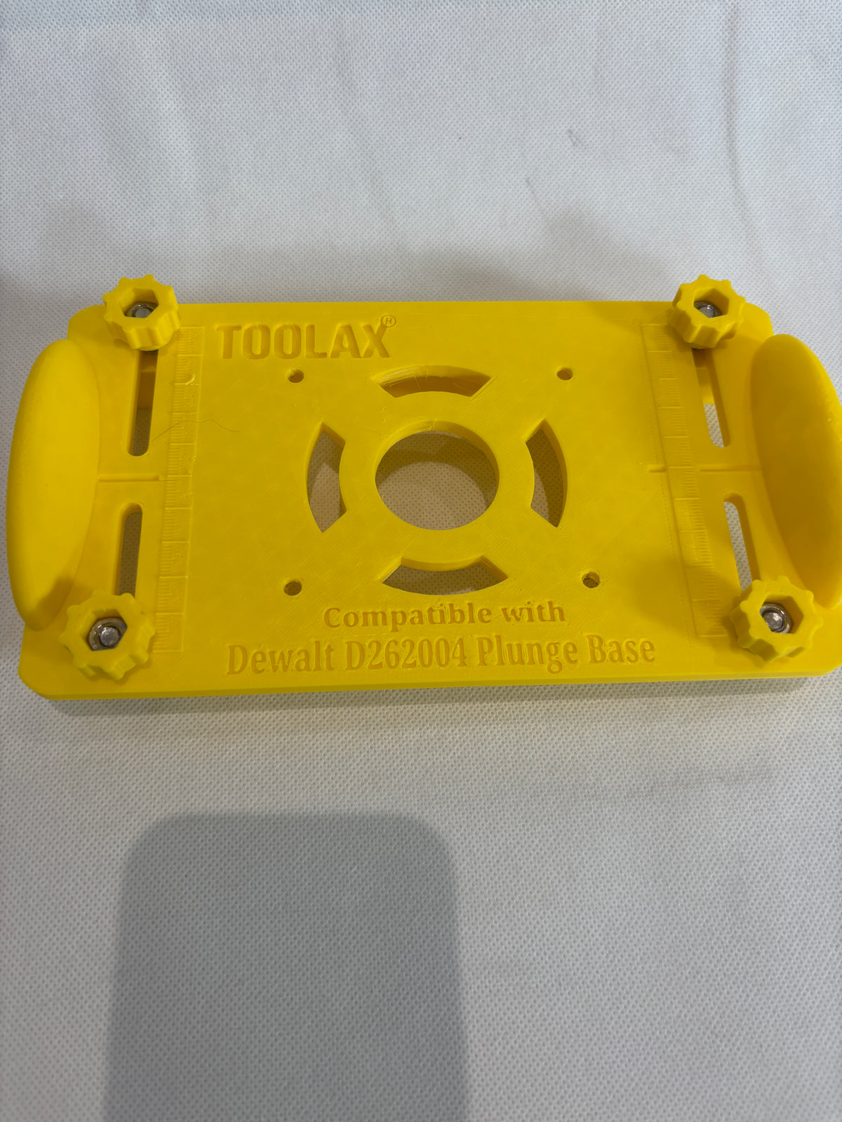 TOOLAX Adapter für Dewalt D2604 D26203 DCW604 Fräse Tauchbasis Adapter 262004 für Vorrichtung zum Herstellen von Zapfen / Schlitzzapfen / Nuten