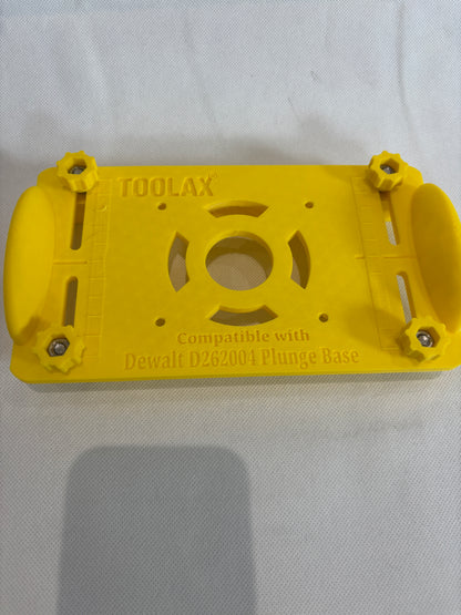 TOOLAX Adapter für Dewalt D2604 D26203 DCW604 Fräse Tauchbasis Adapter 262004 für Vorrichtung zum Herstellen von Zapfen / Schlitzzapfen / Nuten