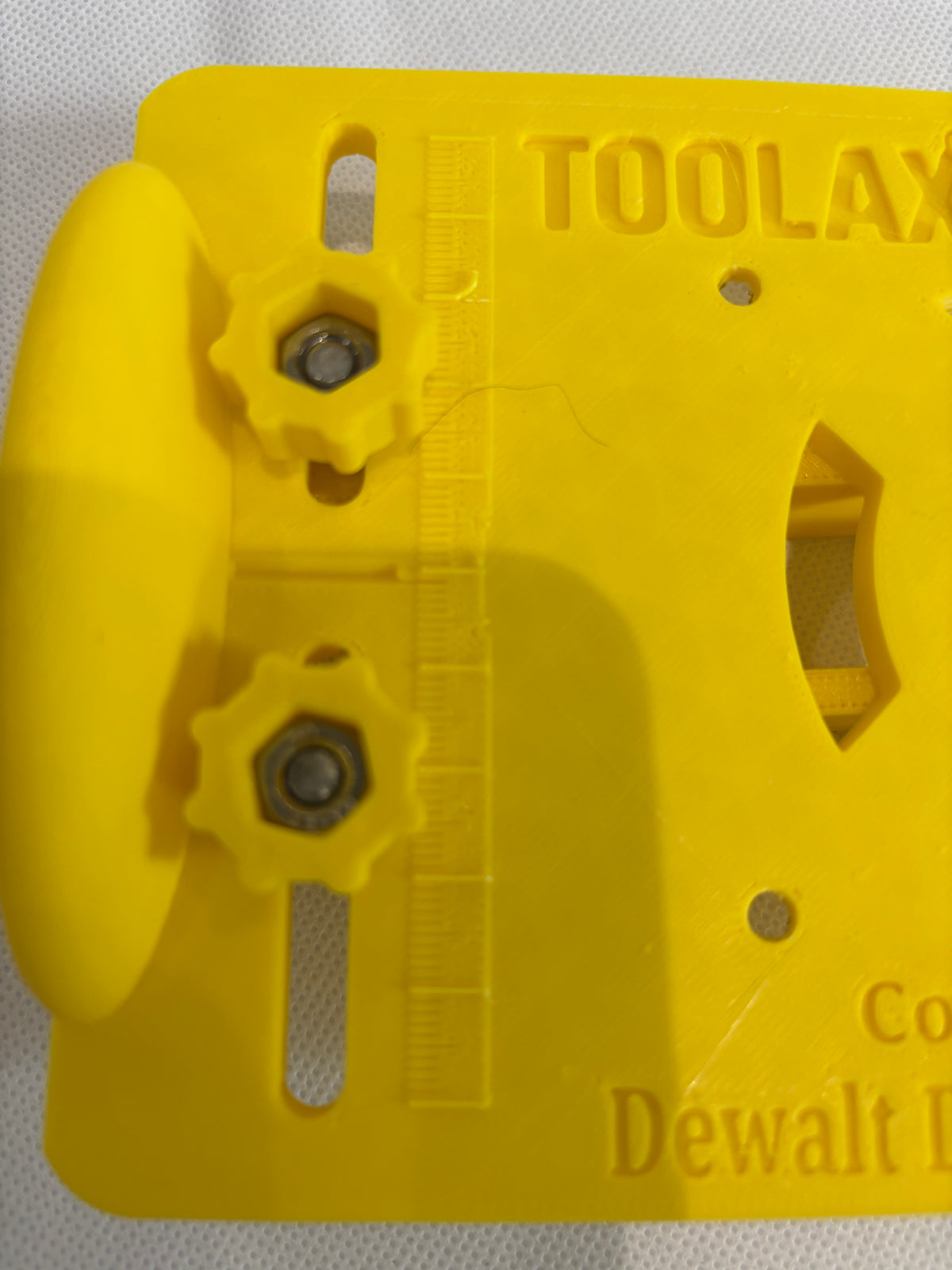 TOOLAX Adapter für Dewalt D2604 D26203 DCW604 Fräse Tauchbasis Adapter 262004 für Vorrichtung zum Herstellen von Zapfen / Schlitzzapfen / Nuten