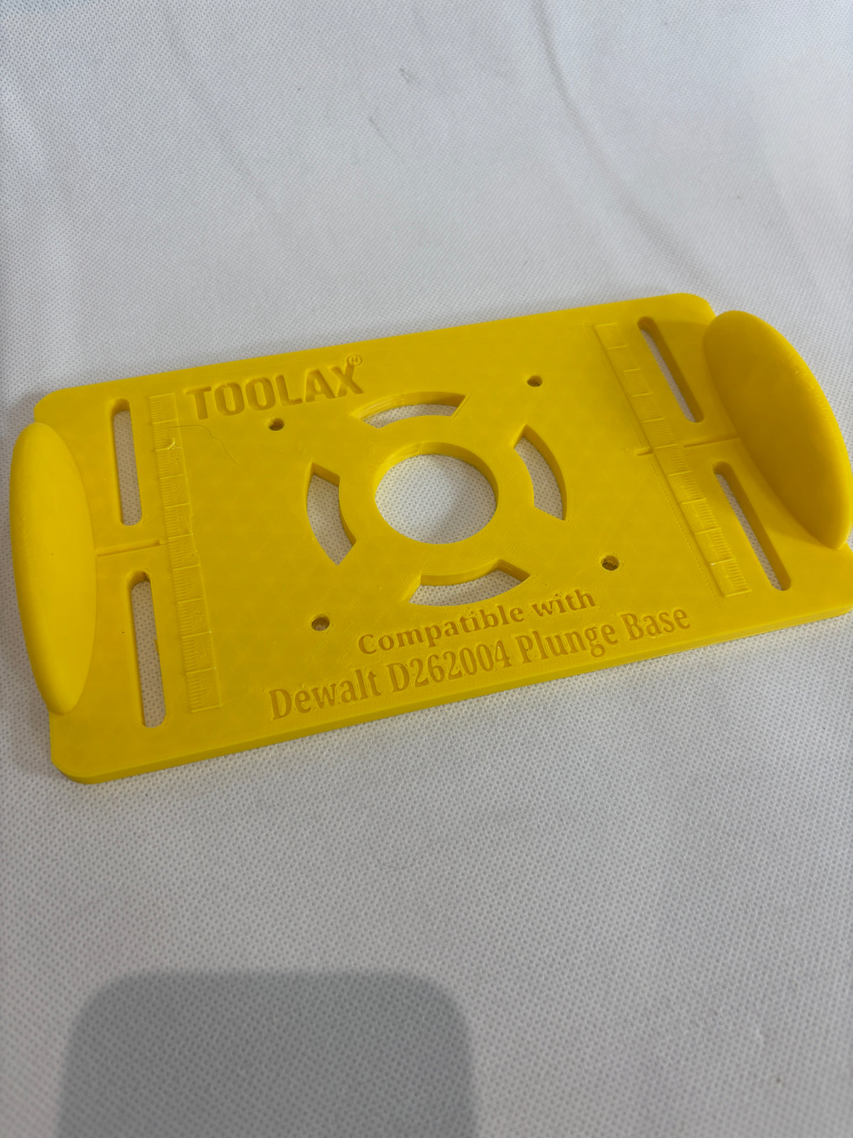 TOOLAX Adapter für Dewalt D2604 D26203 DCW604 Fräse Tauchbasis Adapter 262004 für Vorrichtung zum Herstellen von Zapfen / Schlitzzapfen / Nuten