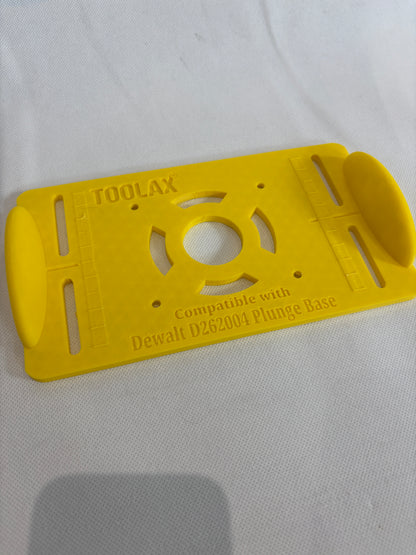 TOOLAX Adapter für Dewalt D2604 D26203 DCW604 Fräse Tauchbasis Adapter 262004 für Vorrichtung zum Herstellen von Zapfen / Schlitzzapfen / Nuten