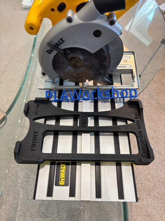 TOOLAX Adaptor / Slik plate / Shoe Compatible with the Dewalt DW935 Circular Saw to fit Dewalt Guide rail