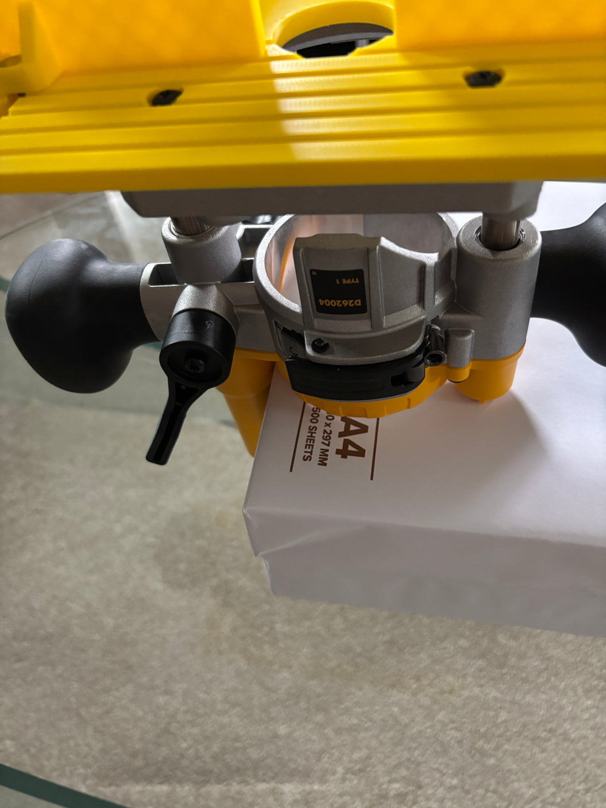 TOOLAX Mini Bench Top Router Table with Angle/Fence Guide for Dewalt DCW604 D26203 D26204 via D262004 Plunge Base
