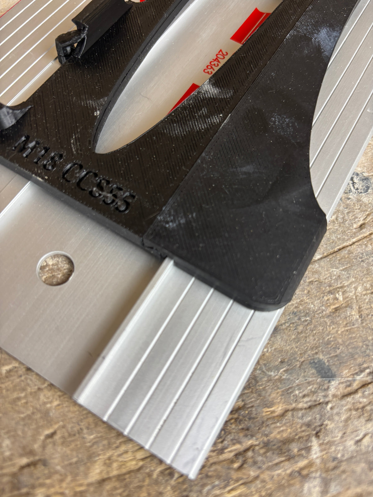 TOOLAX adaptor for Milwaukee M18 CCS55 Adaptor base / Skid plate for Circular Saw to fit Mafell Guide rail