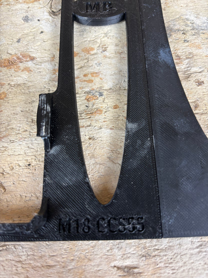 TOOLAX adaptor for Milwaukee M18 CCS55 Adaptor base / Skid plate for Circular Saw to fit Bosch Guide rail
