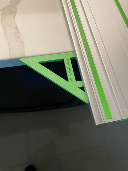 TOOLAX Large Guide Rail Square with 45 & 90 Degree Stops to fit Festool Rail