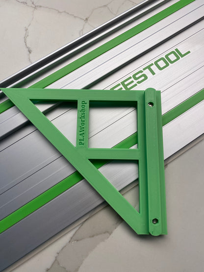 TOOLAX Large Guide Rail Square with 45 & 90 Degree Stops to fit Festool Rail