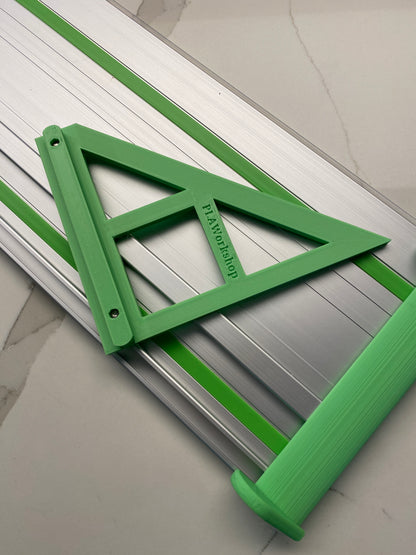 TOOLAX Large Guide Rail Square with 45 & 90 Degree Stops to fit Festool Rail