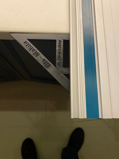 TOOLAX Large Guide Rail Square with 45 & 90 Degree Stops to fit Makita Rail