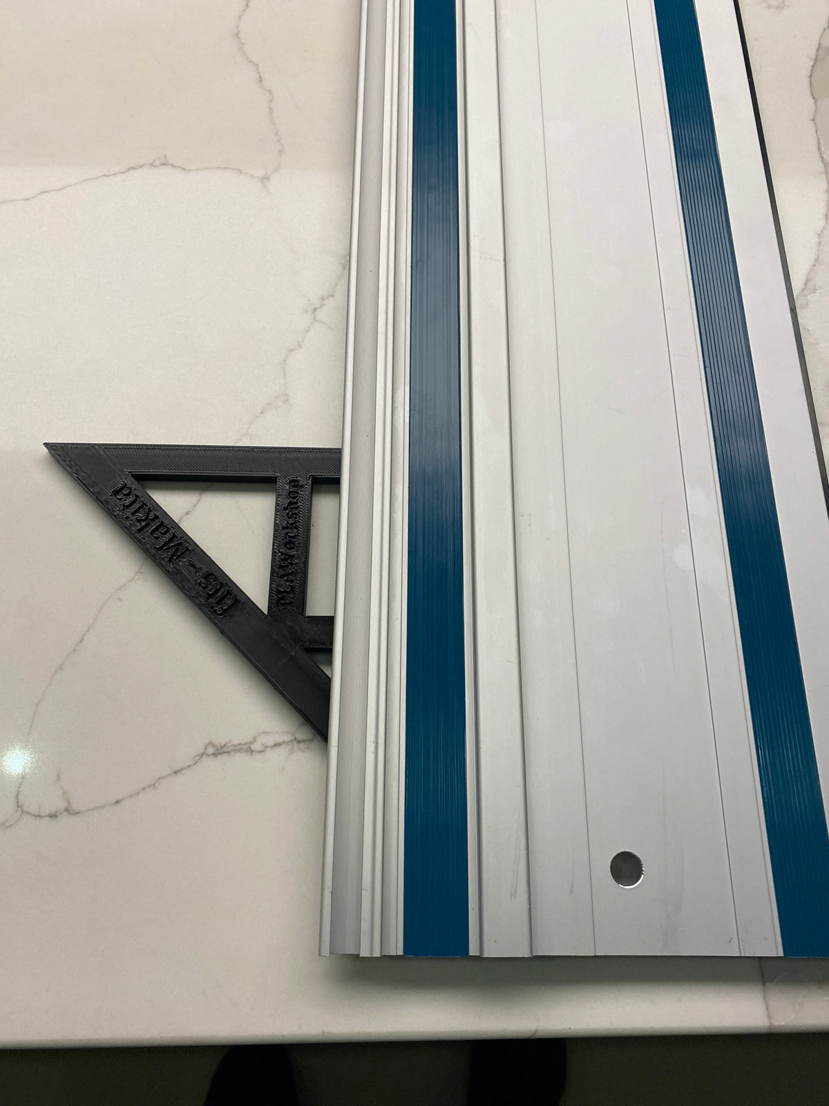 TOOLAX Large Guide Rail Square with 45 & 90 Degree Stops to fit Makita Rail
