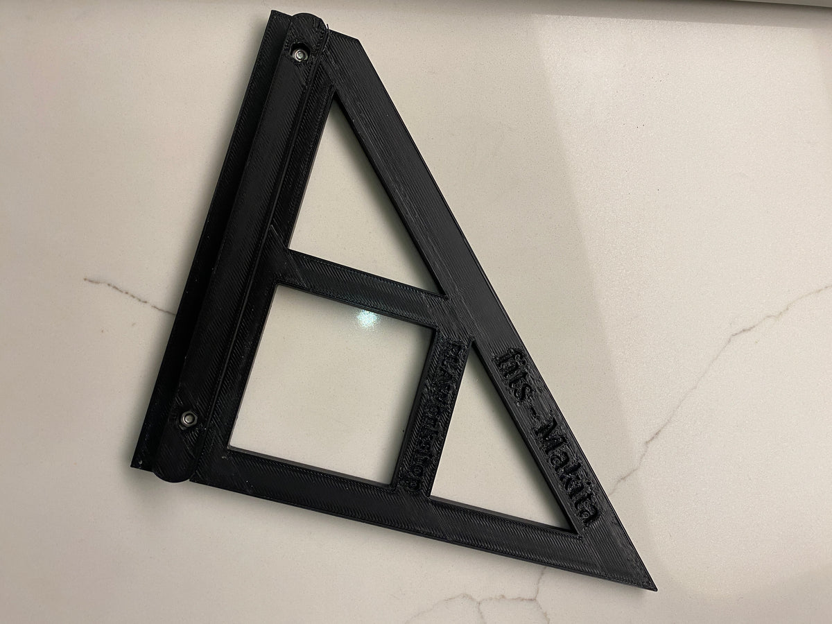 TOOLAX Large Guide Rail Square with 45 & 90 Degree Stops to fit Makita Rail