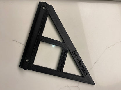 TOOLAX Large Guide Rail Square with 45 & 90 Degree Stops to fit Makita Rail
