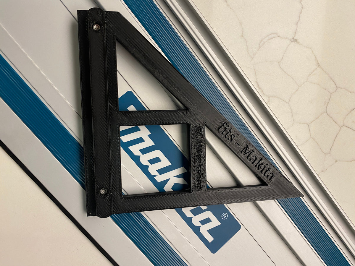 TOOLAX Large Guide Rail Square with 45 & 90 Degree Stops to fit Makita Rail