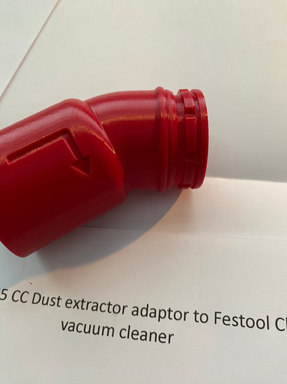 Mafell MT55CC Dust Extractor Hose Adaptor to Festool Cleantec Vacuum Cleaner